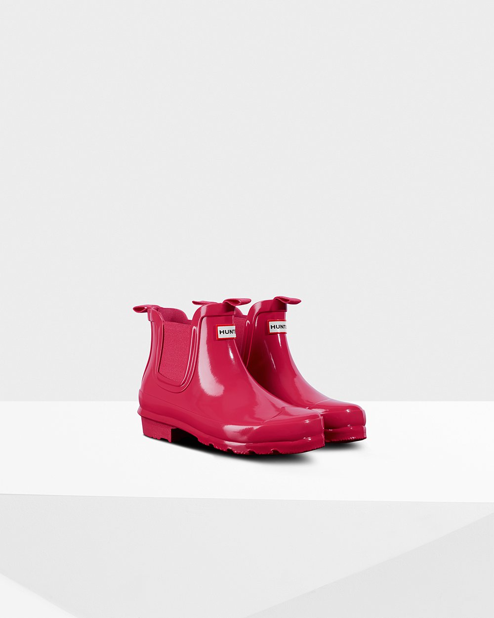 Botas Chelsea Hunter Niños - Original Big Gloss - Rosas - CZBXHTD-04